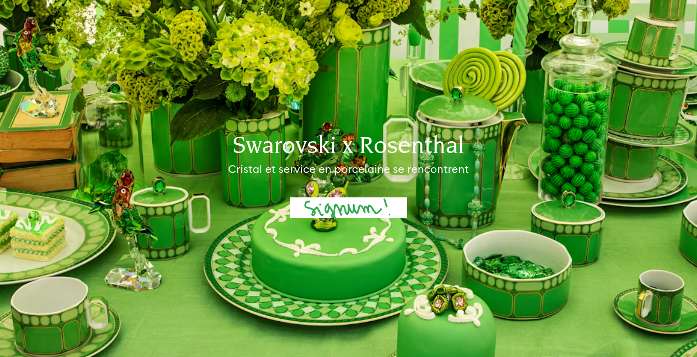 L'art de la table en couleurs : Swarovski X Rosenthal