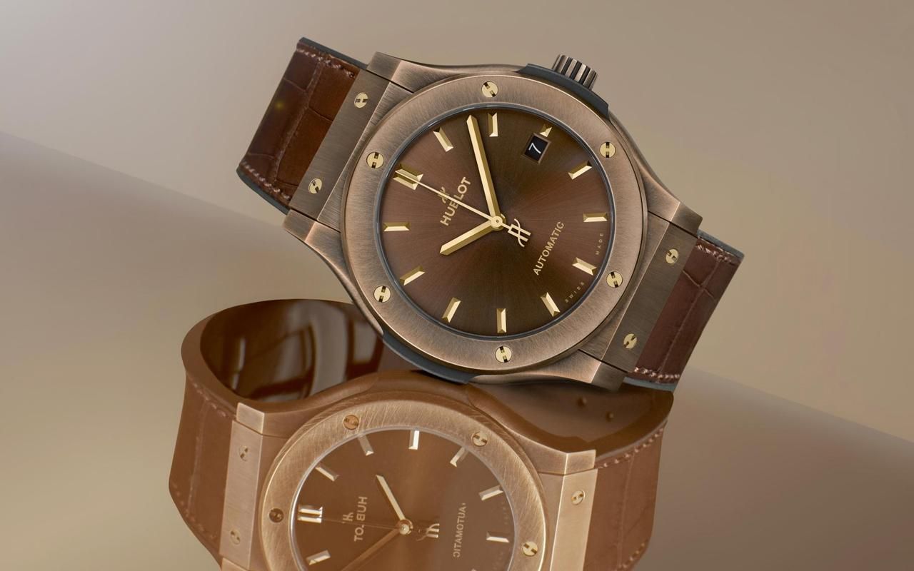 Edition limitée - La montre Classic Edition Fusion 45 mm bronze brun de Hublot