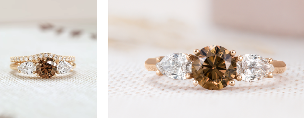 La bague Lady Duo de Poires de Gemmyo